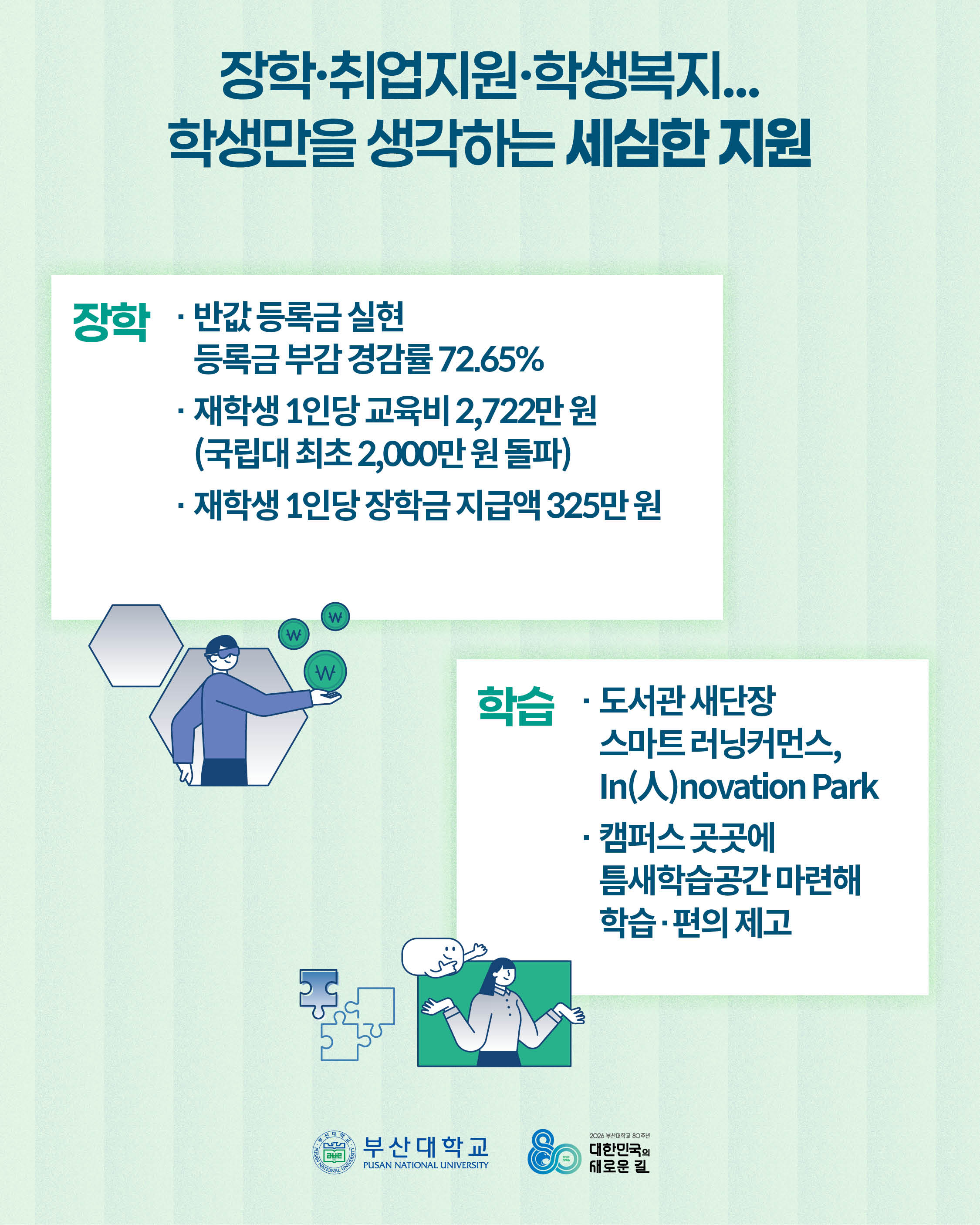 '[PNU_NEWS] 부산대학교 80년, AI 대전환과 교육·인프라 혁신의 새로운 장' 첨부파일 이미지, 상세내용은 아래내용 참고