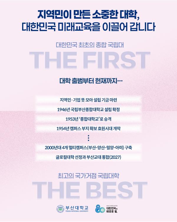 '[PNU_NEWS] 부산대학교 개교 80주년, 위대한 80년의 기록'