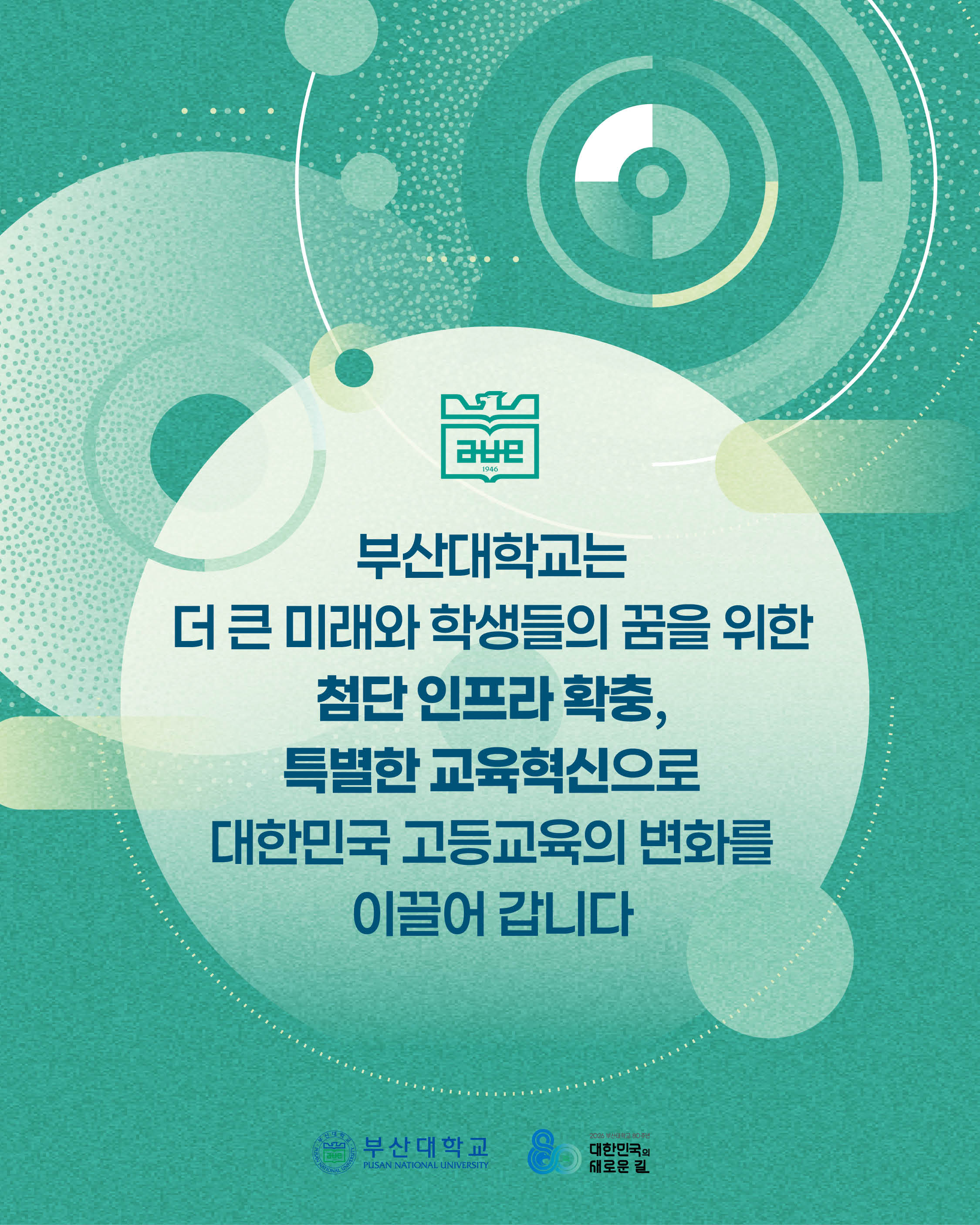 '[PNU_NEWS] 부산대학교 80년, AI 대전환과 교육·인프라 혁신의 새로운 장' 첨부파일 이미지, 상세내용은 아래내용 참고