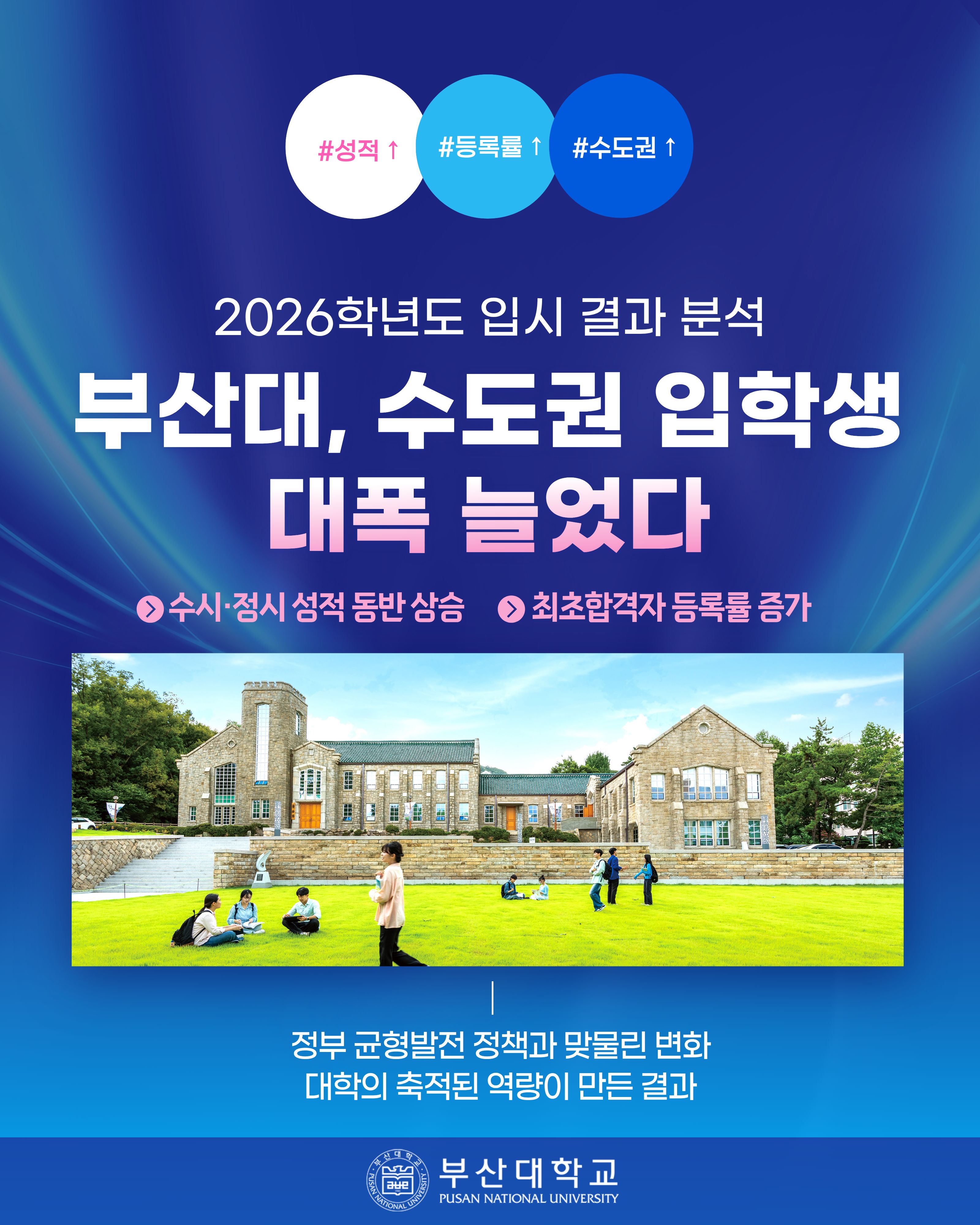 '[PNU_NEWS] 2026학년도 신입생 입시 결과 분석' 