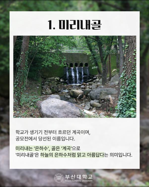 '[PNU_대학생활] 캠퍼스 장소 이름의 유래'